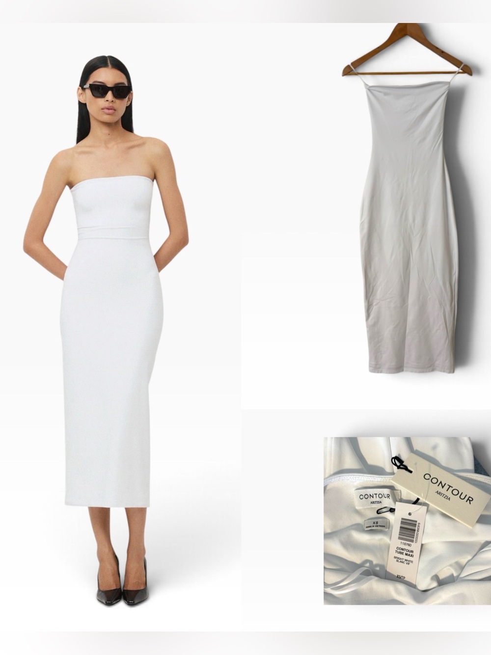 Aritzia Original Contour Enrapture Maxi Tube Dress - Size XS